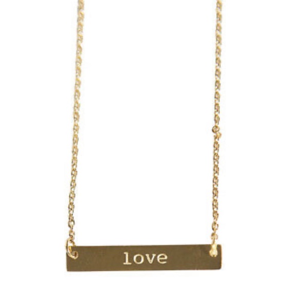 Jook and Nona Jewelry - NWT Jook And Nona tag “Love” necklace
